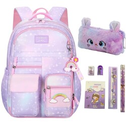 pisyae Girls Backpack, Kids Backpack for