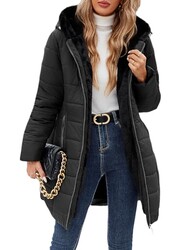 VXVGER Women's Winter Fleece Warm Coat S
