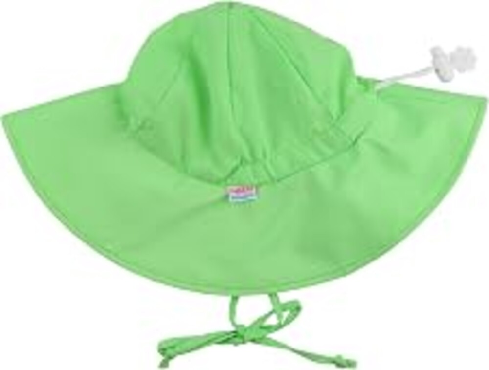 RuffleButts Baby Girls Floppy Wide Brim UPF 50+ - Baby Sun Hat | 80% Nylon 20% Spandex, Adjustable Toggle, Chin Ties, Quick Dry Fabric, Water Resistant, Swim And Beach Wear, Toddler Fit