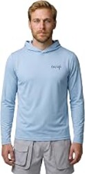 Reel Life UV Long Sleeve Hoodie – Jax Beach Mens Long Sleeve Sun Protection Shirts with Hood