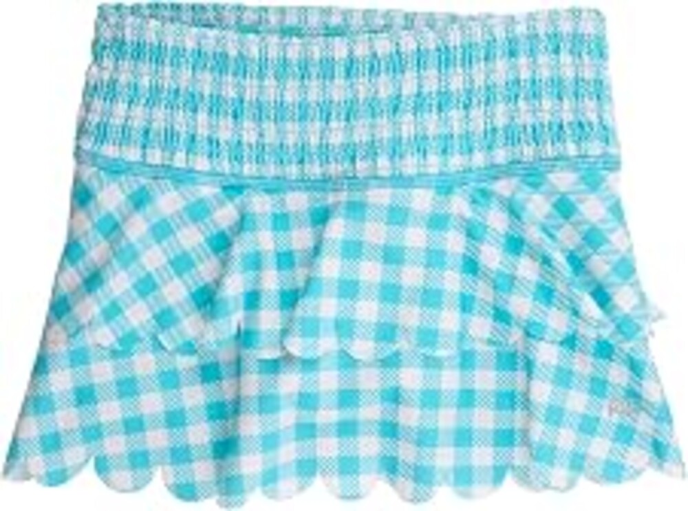 RuffleButts Girls Ruffled - Tennis Skort with UPF50+ Sun Protection | Casual Wear, Female Youth, Toddler Skirt, Active Play Outfit