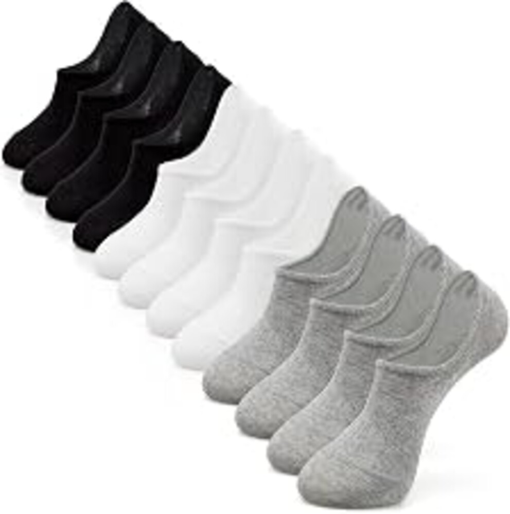 IDEGG Women & Men No Show Low Cut Anti‑Slip Casual Sports Running Socks | Women & Men Invisible Line Ankle Short Athletic Socks with Heel Grips prevents slipping, sleek hidden fit inside shoes