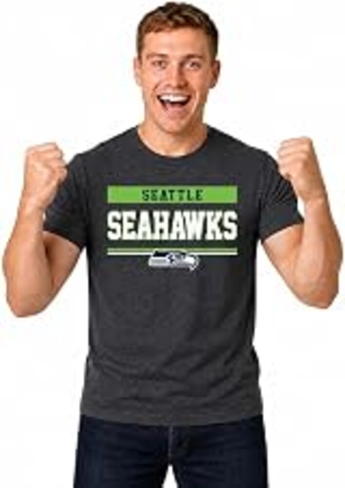NFL Charcoal T-Shirt for Men and Women - Cotton Blend Tagless Tee | Officially licensed NFL charcoal tee - 50/50 cotton-poly blend, tagless, unisex fit for all 31 teams
