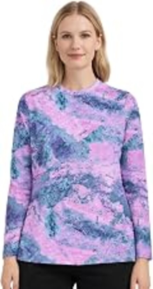 Realtree Xtreme Fishing Women's T-Shirts | Long Sleeve Crewneck Polyester Spandex Quick Dry UPF 50+ Sun Protection Tees