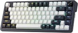 Redragon K673 PRO Wireless 81-Key RGB Gasket Gaming Keyboard, Scroll Knob | Multi-Function Control Wheel, 0-Delay Tri-Mode, Cushioned 5-Layer Noise Dampening for Creamy Thocky Sound, Compact 80% Size