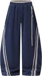 Aelfric Eden Stripes Baggy Barrel Sweatpants Elastic Double Waist Wide Leg Pants Women Men Casual Y2K Unisex Lounge Trouser