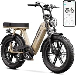 TST Electric Bike for Adults, 48V 15Ah Battery for Urban Cycling, Fat Tire | Dual Suspension, 3 Working Modes, 60-mile rang, 7-speed Gears, Suitable for Commuters and Beginner cyclists, Powerful