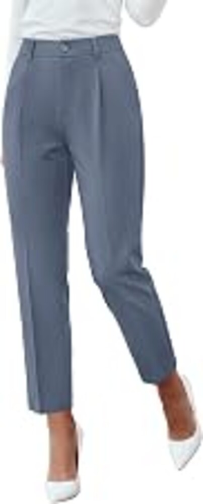 BTFBM Dress Pants Women Work Business Office Ankle Trousers Pockets | Straight Leg Pleated Womens Slacks,Tapered Trousers for Work Office,Elastic Back High Waist,Fall Business Casual Outfits 2026