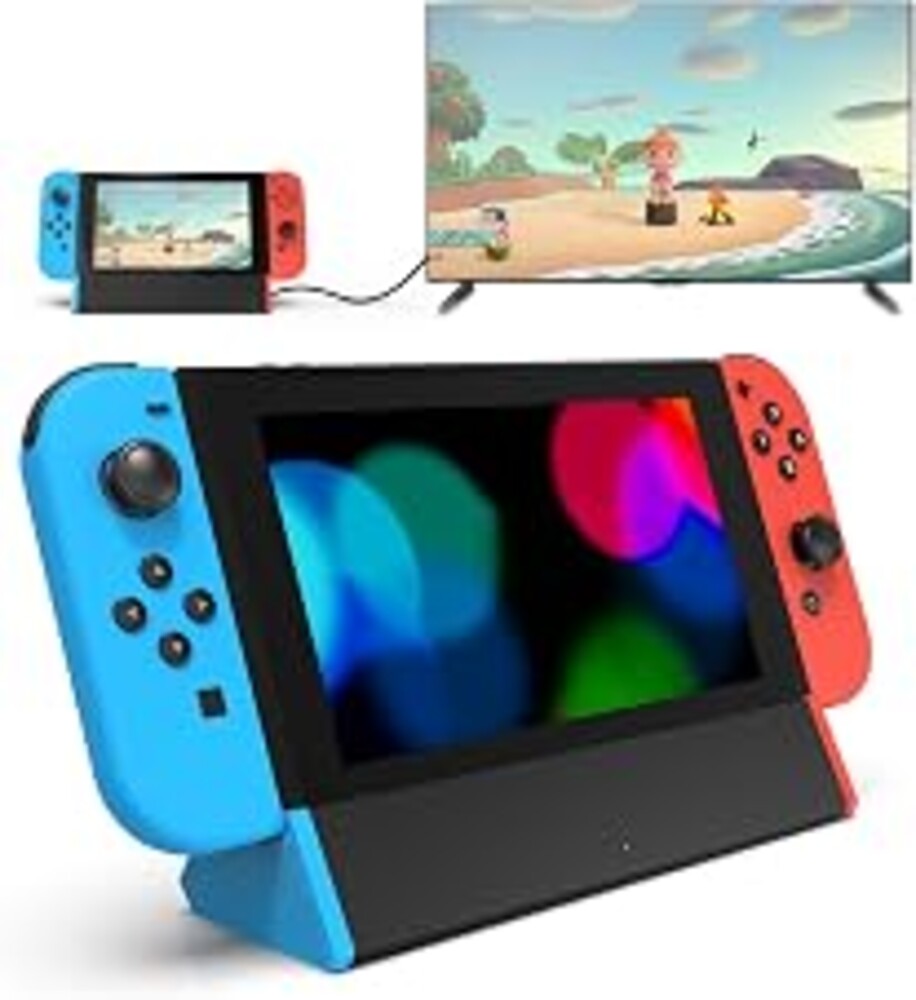 SIWIQU TV Dock Station for Nintendo Switch/Switch OLED | 4K@60Hz HDMI, 100W PD Fast Charging, 2 USB-A Ports, Charge While Playing, TV/Tabletop Mode Button