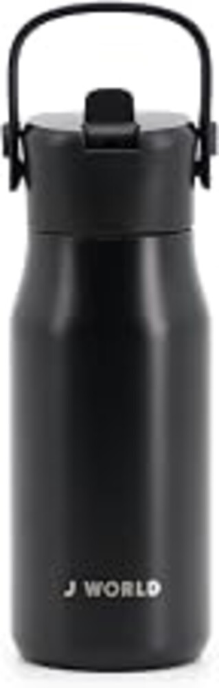 J World Flowee 14oz Insulated Stainless Steel Water Bottle, Black