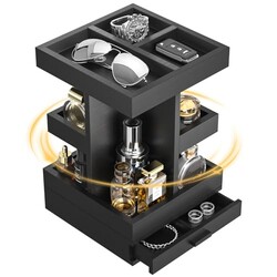 Rotating Cologne Organizer for Men, 3 Ti