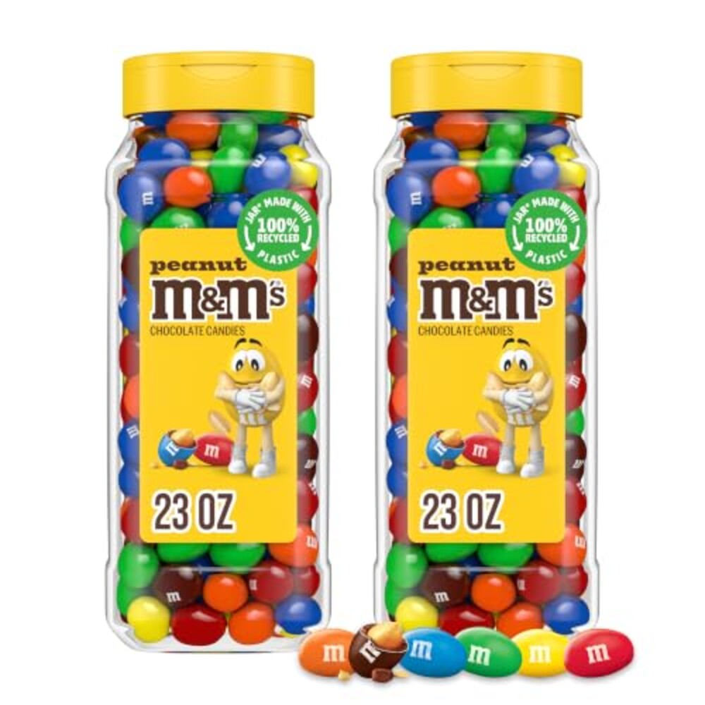M&M's Peanut Candy Jars, Assorted Chocol