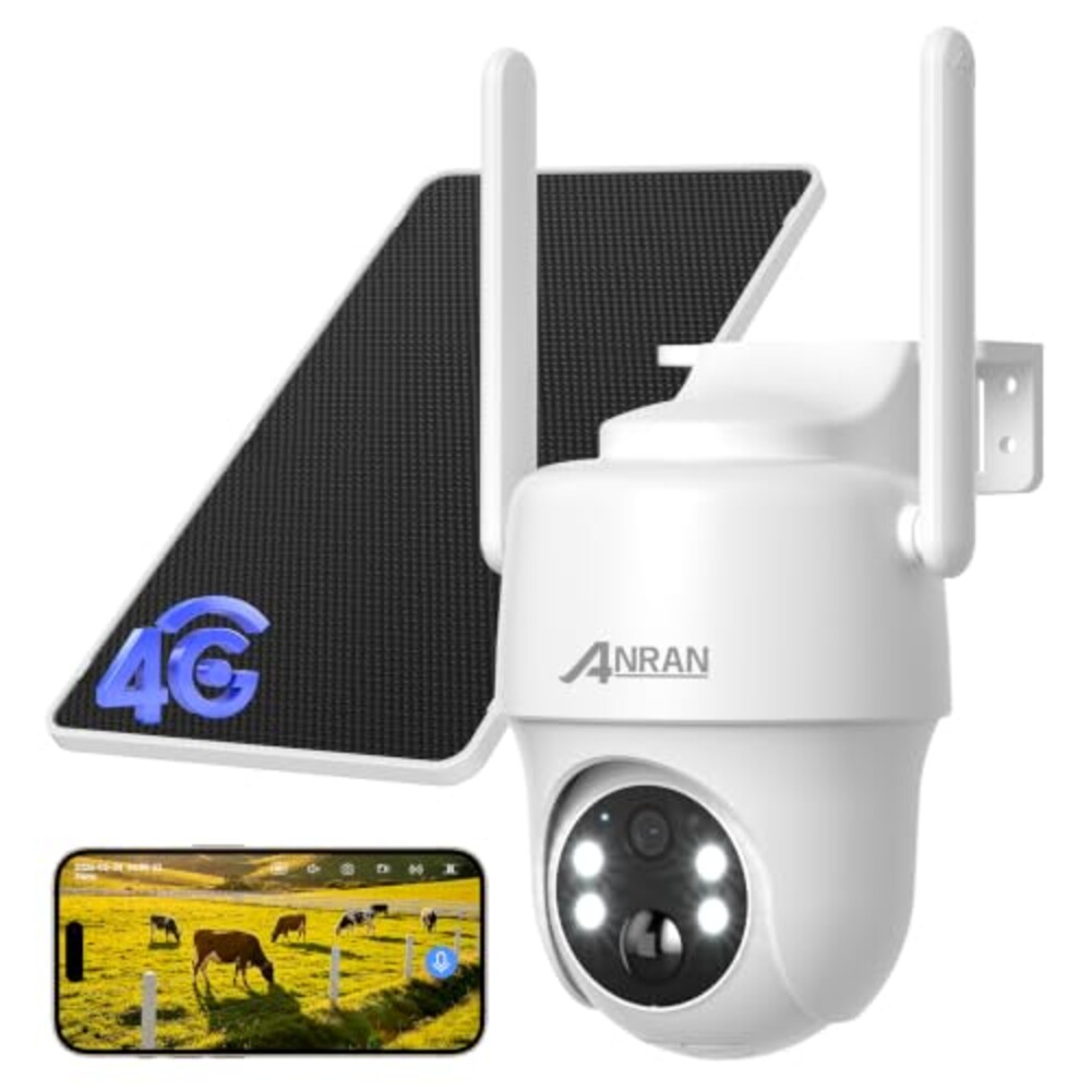 ANRAN 4G LTE Cellular Solar Security Cam