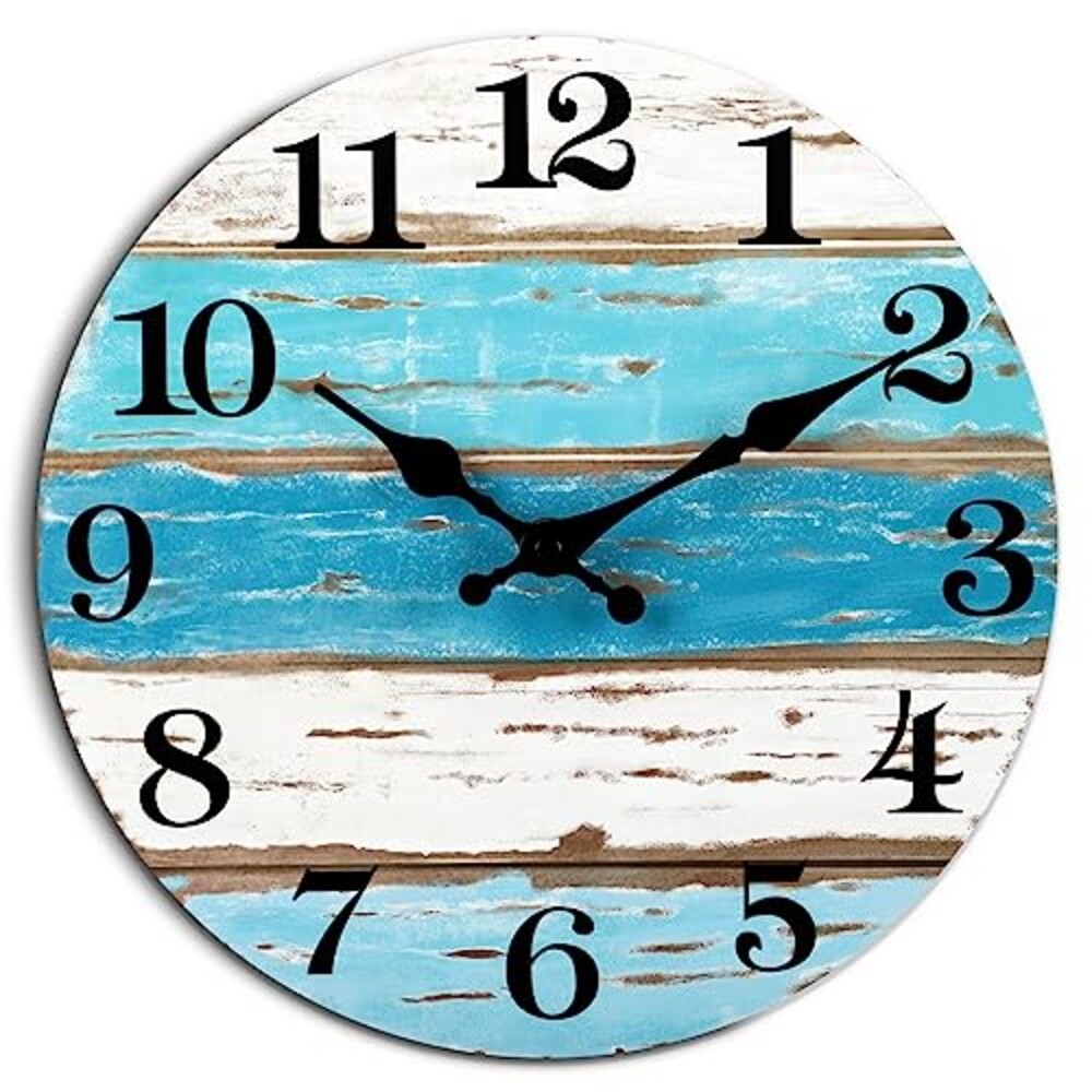 CHYLIN Wall Clock 10" Beach Battery Oper