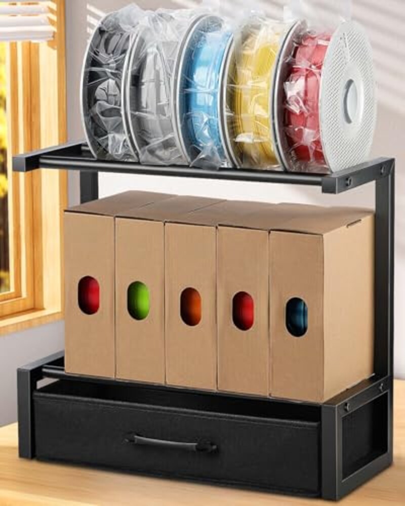 2-Tier Desktop Filament Storage Rack wit