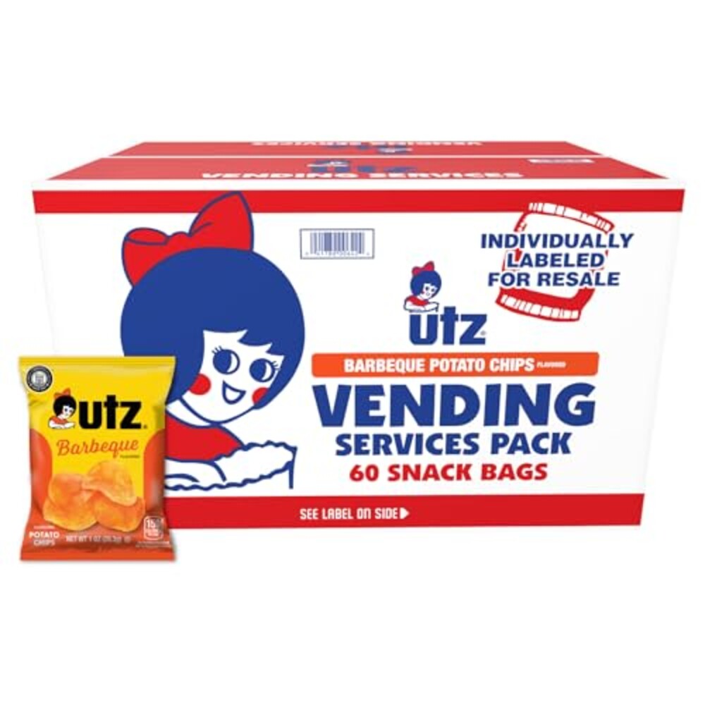 Utz Barbeque Potato Chips, 1 oz Bags (60