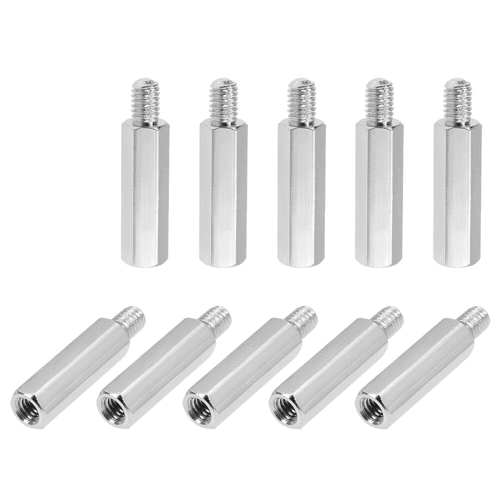 M4 x 20 mm + 6 mm Male to Female Hex Nickel Plated Spacer Standoff 20 Pcs