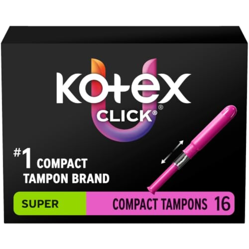 U by Kotex Click Compact Tampons, Super,