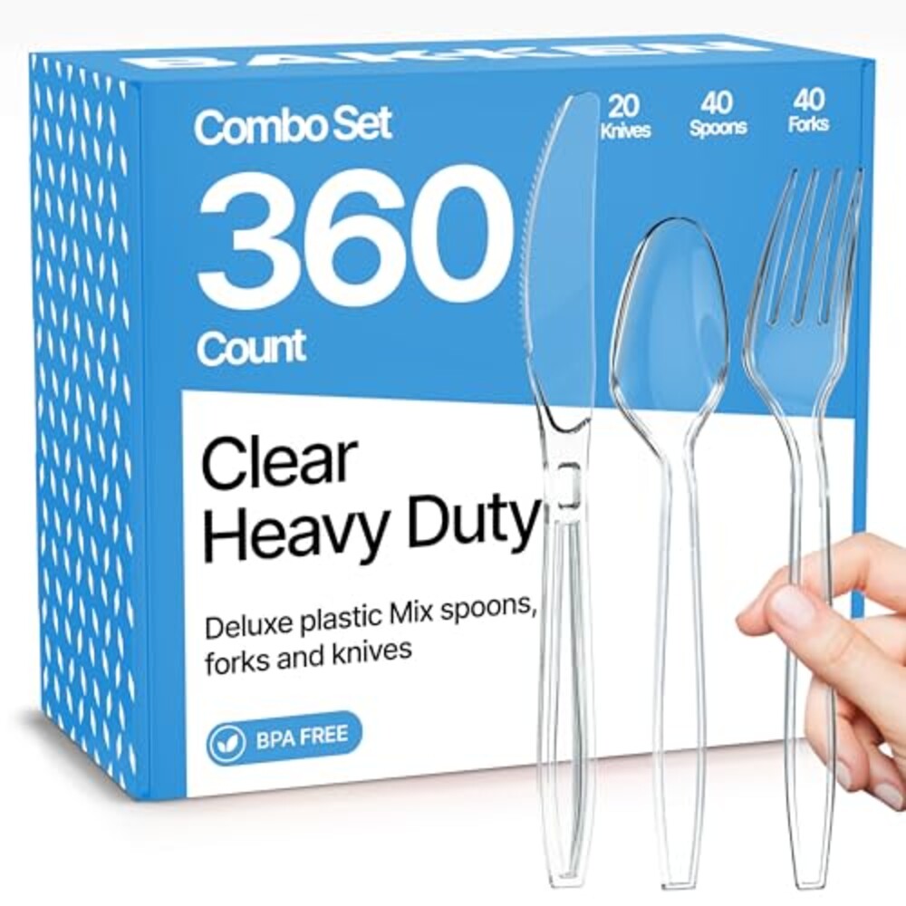 Disposable Cutlery Combo Set, 360 Pieces