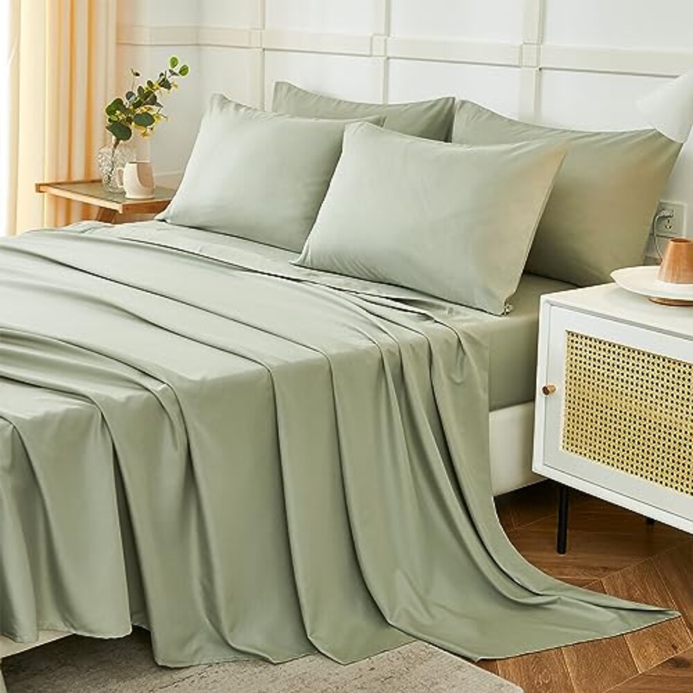 ILAVANDE Queen Sheets Set 6 Piece,Hotel