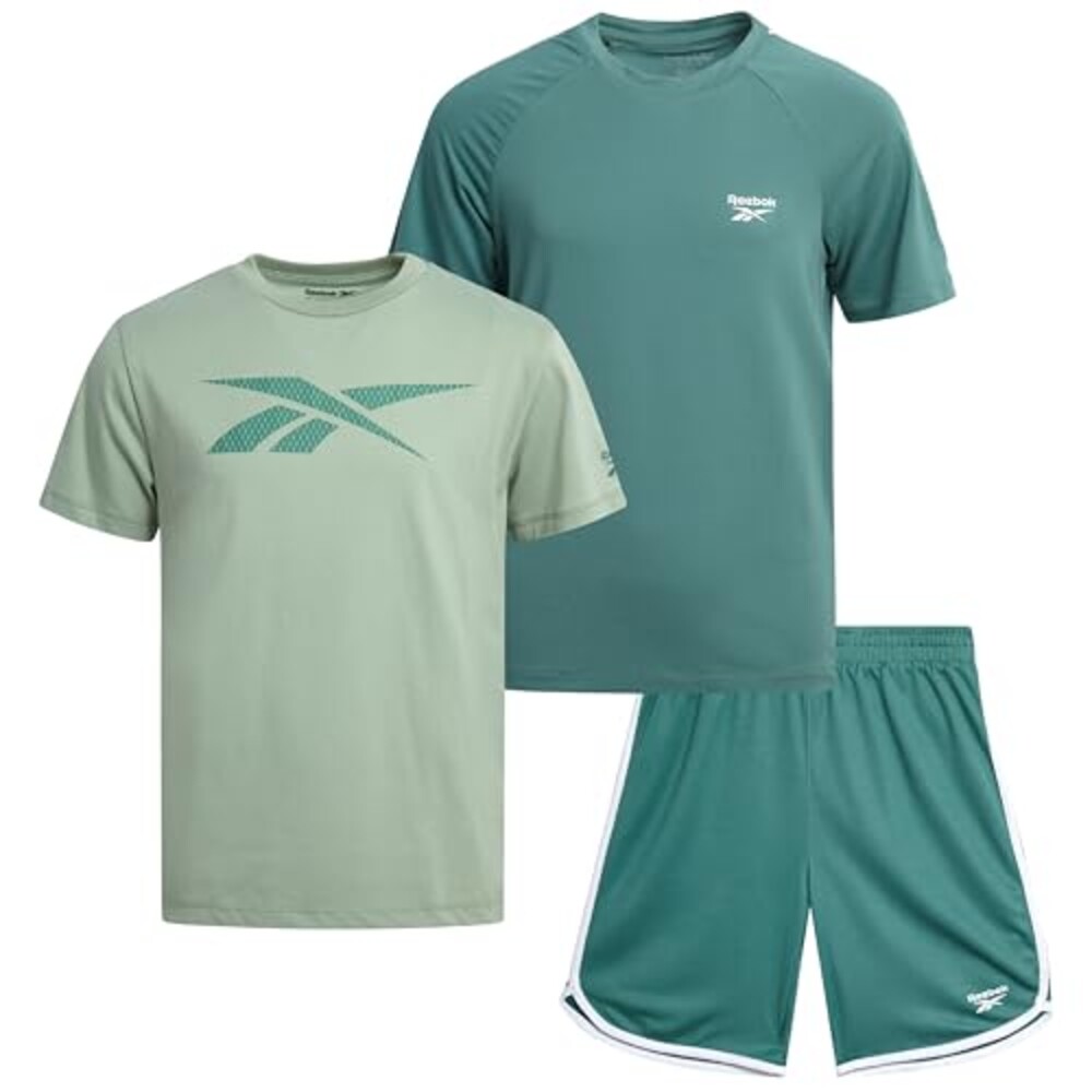 Reebok Boys Athletic Shorts Set, 3-Piece