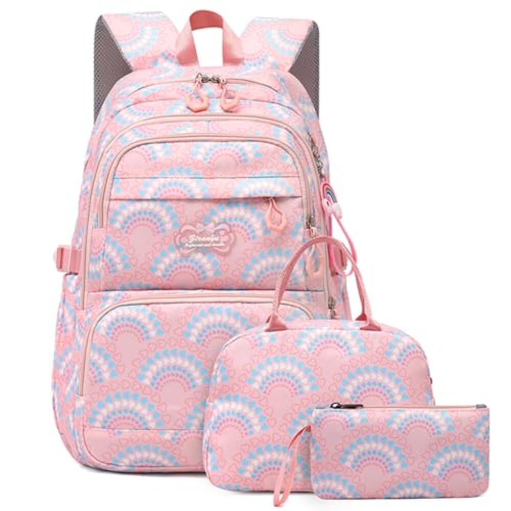Mfikaryi Kids Girls Backpack with Lunch