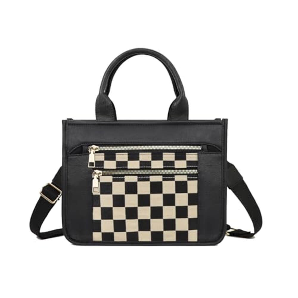 Checkered Tote Bag for Women - Plaid Han