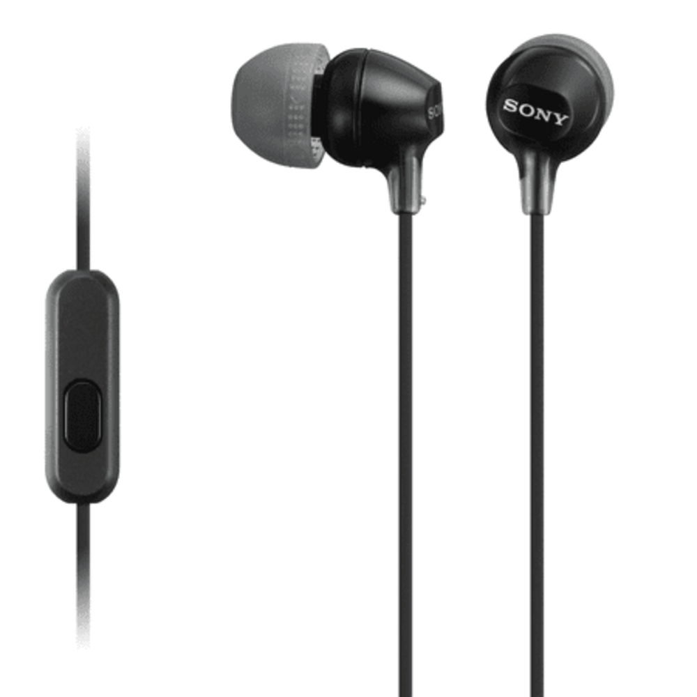 Sony MDR-EX14AP Wired In-ear Earbud Headphones with Microphone, Black