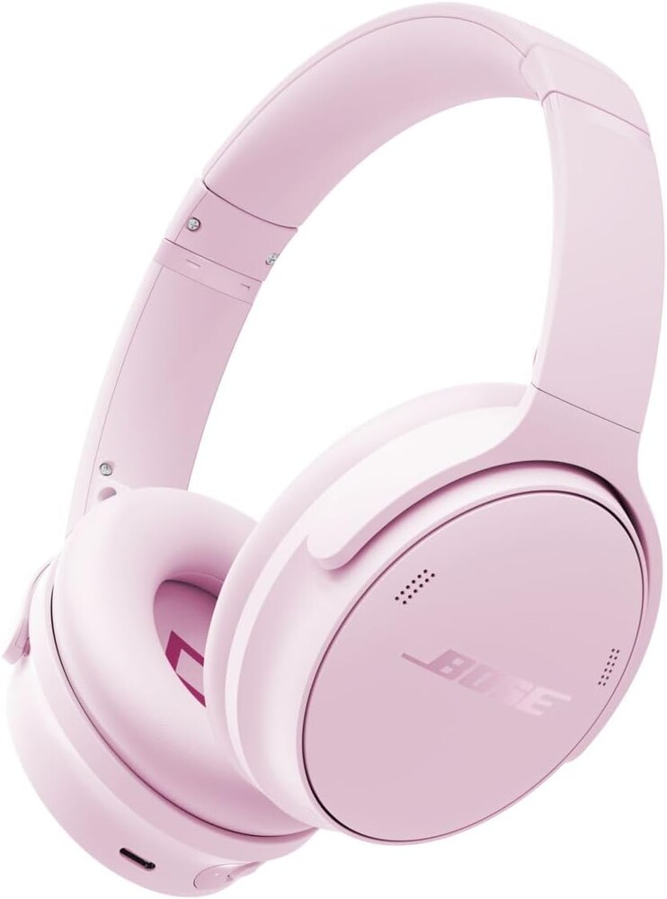 Bose QuietComfort Headphones - Wireless Bluetooth Headphones, Active Over Ear Noise Cancelling and Mic, USB-C Charging, Deep Bass, Up to 24 Hours of Playtime, Petal Pink - Limited Edition Color
