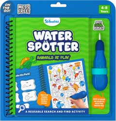Skillmatics Reusable Search & Find Book - Water Spotter, Mess-Free, Fun Learning Activity, Animals, Travel Toy, Valentine’s Day Gifts for Boys & Girls Ages 4, 5, 6, 7, 8