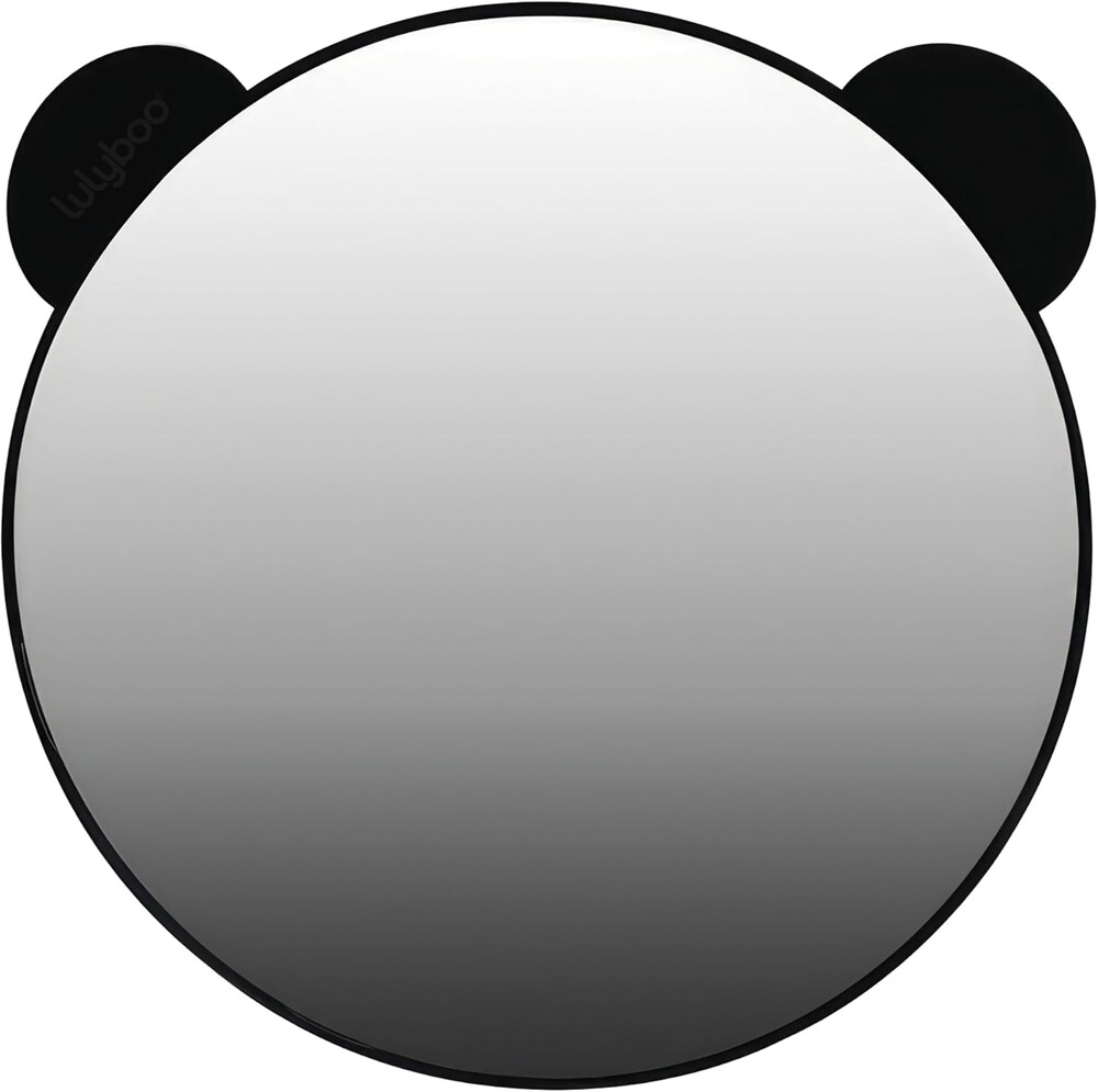 Lulyboo Baby Car Seat Mirror with Wide View, Crystal-Clear Reflection, Adjustable, Lightweight & Shatterproof, Easy Install, Secure Fit, Charming Bear Design for Safe Monitoring