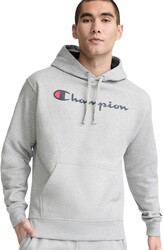 Champion Men's Fleece Script Logo Hoodie (Reg. Or Big & Tall)