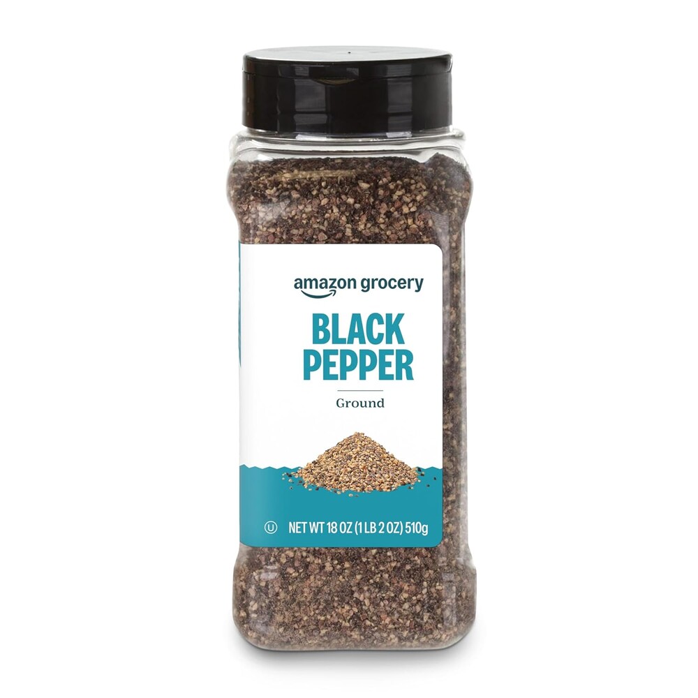 Amazon Grocery, Ground Black Pepper, 18 oz (Previously Amazon Fresh, Packaging May Vary)