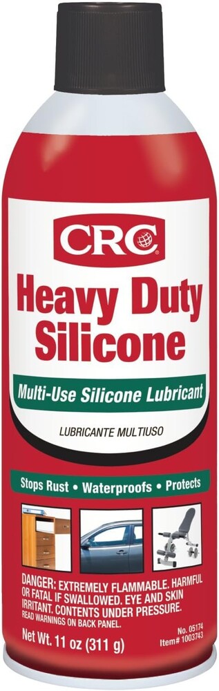 CRC Heavy Duty Silicone Lubricant, 11 Wt Oz, Clear Colorless Liquid