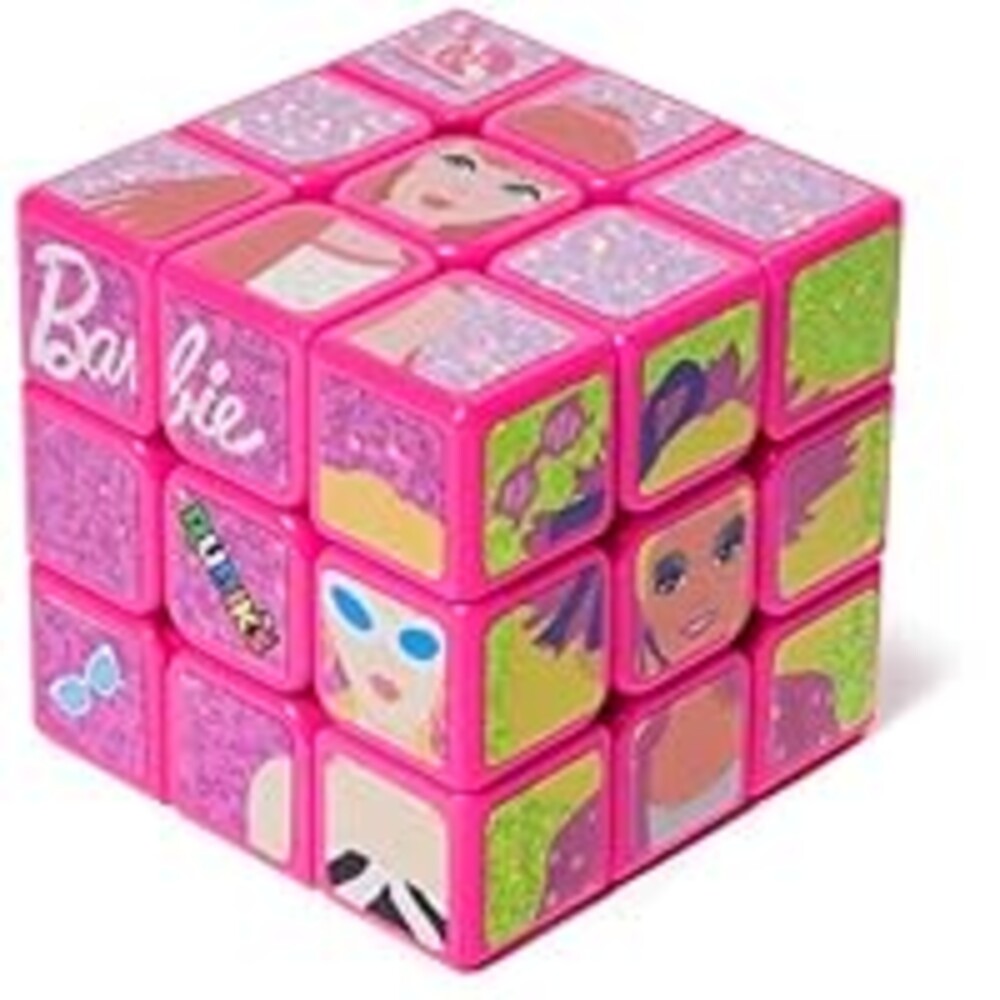 Rubik’s Cube, Barbie Cube, Celebrate Barbie’s 50th Anniversary, Problem-Solving Brain Teaser, Classic Color-Matching Puzzle, Fidget Toy, Sensory Puzzle for Adults, Teens, Kids, for Ages 8 & Up