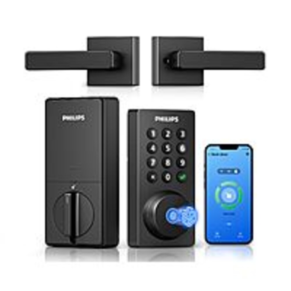 Philips Wi-Fi Keypad Smart Door Lock w/ Handle & Voice / Fingerprint Unlock