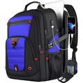 Z-MGKISS Extra Large Backpack, Travel Laptop Bag for Men, Anti-Theft College Backpack with USB Port, TSA-Approved 17.3 Inch, Heavy Duty Business Weekender Bag, Blue