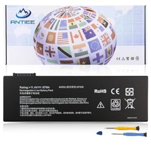 ANTIEE SP306 Laptop Battery Replacement for Siemens Simatic Field PG M6 Series 3INR19/65-3 97Wh 11.4V 8500mAh