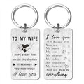Wife Mother's Day Day from Husband Gifts - Romantic Gift for Wife Birthday Anniversary Wedding Just Because Keychain