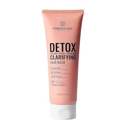 FRENCCIGA Detox Hair Mask, Clarifying Hair Mask, Hair Treatment Masque for Hair Repair, Hydration and Shine, Removing Dirty Oil, Product and Hard Water 8.45 FL.OZ