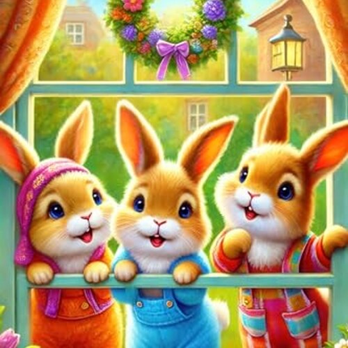 BlissYard Easter Bunny Window Cover 31x47 Inch Easter Window Cover Banner Easter Window Decoration Bunny Backdrop Photography Background Banner Easter Window Cover Easter Spring Window Decorations