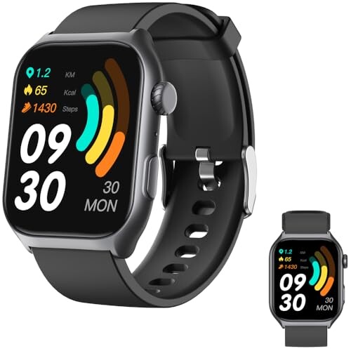 Jawploy Fitness Tracker Smart Watch (Answer/Make Call) with Heart Rate Monitor/Step Counter/Calories, Activity Tracker Sleep Monitor, IP68, Health Tracker Pedometer Stopwatch for Man Women