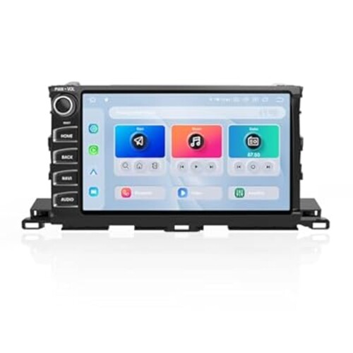 Dasaita Android 13 Car Stereo for Toyota Highlander 2015-2019 with Wireless Apple Carplay/Android Auto, 10.2" QLED Touch Screen Head Unit, GPS Radio, 8G RAM 256G ROM, Bluetooth 5.0, 5G WiFi/4G LTE/DTS