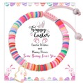 PEALICIOUS Girls Easter Basket Stuffers, Bunny Easter Bracelets for Girls Kids Christian Gifts with Delicate Card, Cute Bunny Jewelry Easter Egg Fillers Gifts for Daughter, Granddaughter, Niece