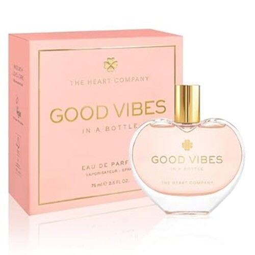 THE HEART COMPANY | Good Vibes in a bottle | Vegan Gourmand Perfume for women | Fruity Women's Eau de Parfum | Sweet Fragrance 75ml - 2.5 fl oz.