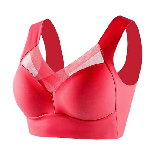 Daisy Bras for Old Women Zenchic Bras for Women Pack of Seamless Home Teen Girl Bras Lisa Charm Workout Daily Wear Teen Girl Bra Seamless Athletic Lounge Clothes Thin Snap Gym Outdoor Outfit Red 38