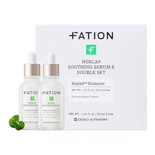 NOSCA9 Soothing Serum S - Rapid Hydrating Calming Serum with 5-Layer Ceramide Complex &Fresh Centella Asiatica, Advanced Barrier Repair for Sensitive Skin Korean Skin Care (2.02 Fl Oz (Pack of 2))