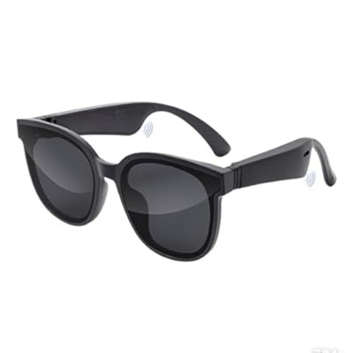 YouthWhisper Smart Glasses Bluetooth Sunglasses - Built-in Mic & Speakers | Hands-Free Calls | Remote Shooting | Voice Assistant | Type-C Fast Charging | UV400 Polarized Lenses Lightweiht Eyeglasses