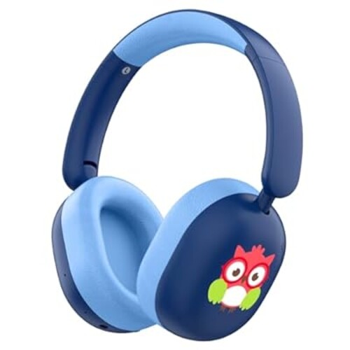 LOBKIN Kids Headphones Bluetooth 5.4,Over Ear Kids Headphones Wireless with Mic 35H Playtime AUX Cord 85dB Safe Volume Limited Foldable Design for Boys Girls Travel/School/iPad