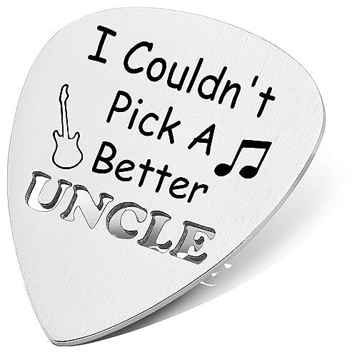 XJT04 Stainless Steel Guitar Picks - Hollow Out, Uncle Father's Day & Birthday Gifts for Musician